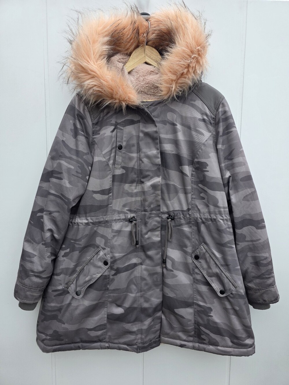 Torried Twill Faux Fur Sherpa Lined Winter Snow Parka Size 0